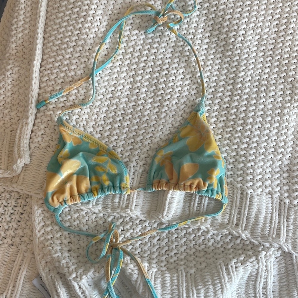 Airle Velvet String Triangl Top